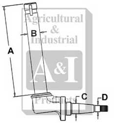 UT0048           Spindle(LH) or (RH)---Replaces 527292R92