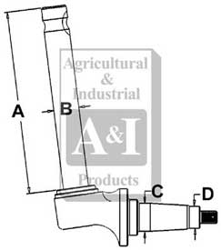 UT0062           Spindle(LH) or (RH)---Replaces 3121270R91