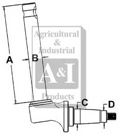 UT0059           Spindle(LH) or (RH)---Replaces 3125872R91