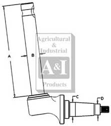 UT0062           Spindle(LH) or (RH)---Replaces 67535C91