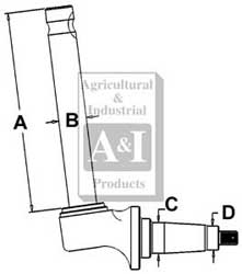 UT0065           Spindle(LH) or (RH)---Replaces 67526C91