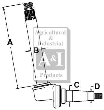 UT0090           Spindle(LH) or (RH)---Splined---TAPER-LOK---Replaces 71785SPO