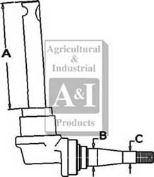 UT0073           Spindle(RH)---Replaces 51700DE