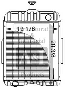 UT1360        Radiator---Replaces 378713R92 