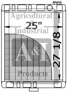 UT1405        Radiator---Replaces 130814C3, 121845C3