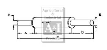 UT2069     Vertical Round Muffler---Replaces 704616R93, 3109793R91, IH-7