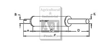 UT2074     Vertical Round Muffler---Replaces: 376352R91, IH-15