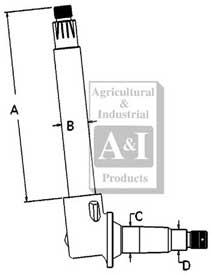 UW00054    Spindle---Replaces 161959A