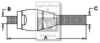 UF02311    Ball Joint--Replaces ZP0501205394