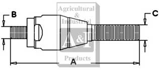 UF02377    Ball Joint--RH--Replaces ZP0501310060