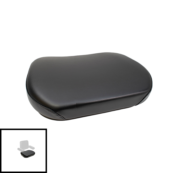 UCA82339  Seat Bottom, Black Vinyl on Steel