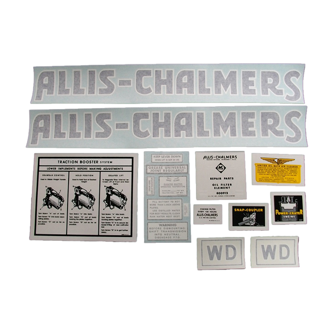 UA90840V  Complete Decal Set, WD - Vinyl