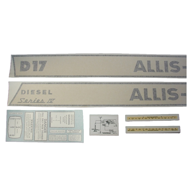 UA91967V  Complete Decal Set, D-17 Series IV Diesel - Vinyl