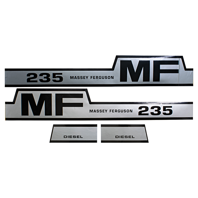 thumbnail image 2 of Massey Ferguson MF 135 Tractor Hood Decal Kit – Aftermarket 2 of 6