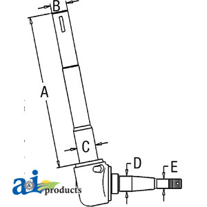 UF01400    Right Spindle---Replaces E0NN3105AA