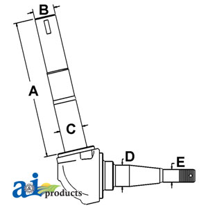 UF01551     Left Spindle---Replaces F2NN3106CA